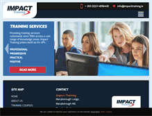 Tablet Screenshot of impacttraining.ie